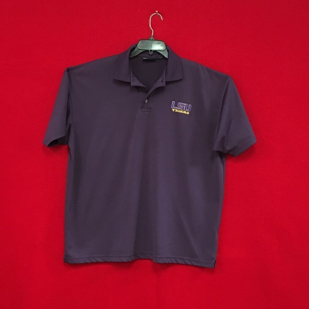 2XL Purple Polo Shirt LSU Tigers - Picture 2 of 6